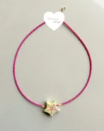 Pink starfish necklace