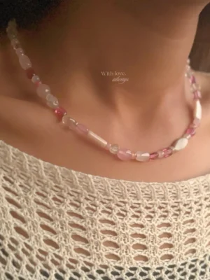 Cotton Candy Bead Necklace