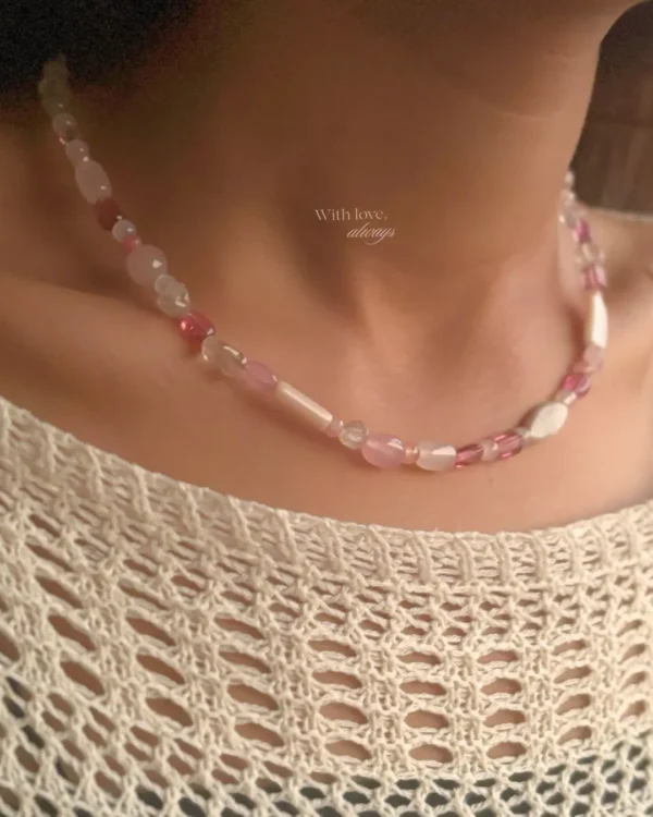 Cotton Candy Bead Necklace