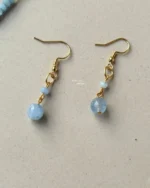 Blue drop necklace set