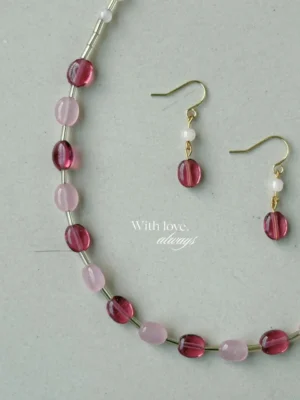 dual tone pik necklace set2