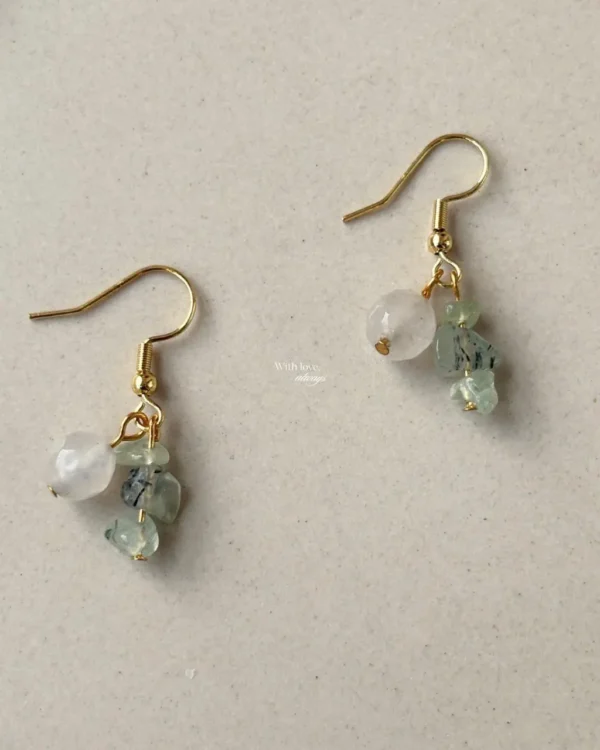 Mint stone necklace set
