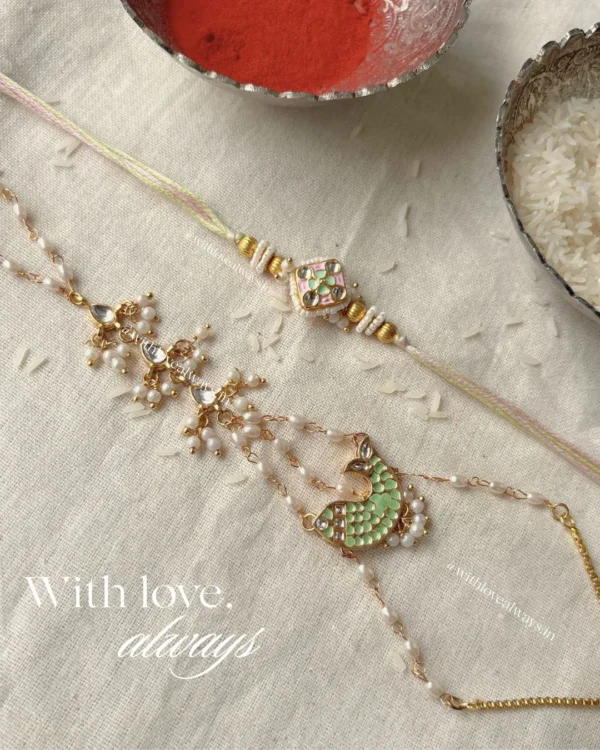Matsya Bhai Bhabhi Haathphool Rakhi Set