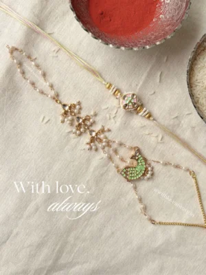 Matsya Bhai Bhabhi Haathphool Rakhi Set