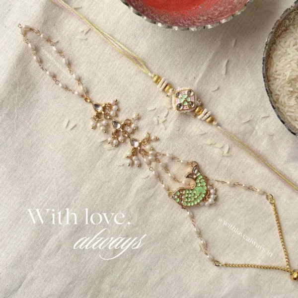 Matsya Bhai Bhabhi Haathphool Rakhi Set