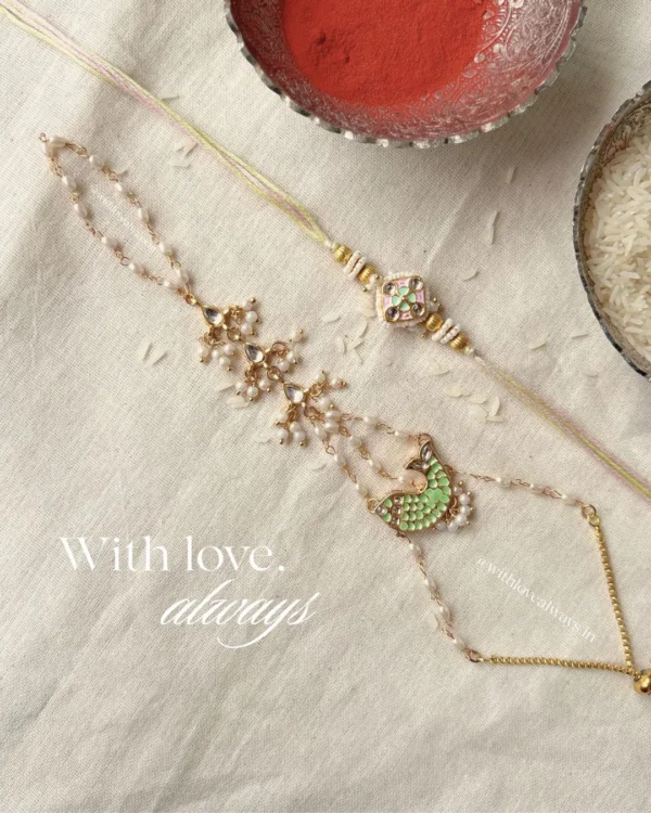 Matsya Bhai Bhabhi Haathphool Rakhi Set