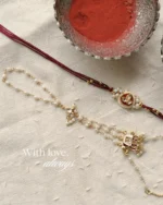 Noor Haathphool Rakhi-Lumba Set