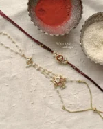 Noor Haathphool Rakhi-Lumba Set