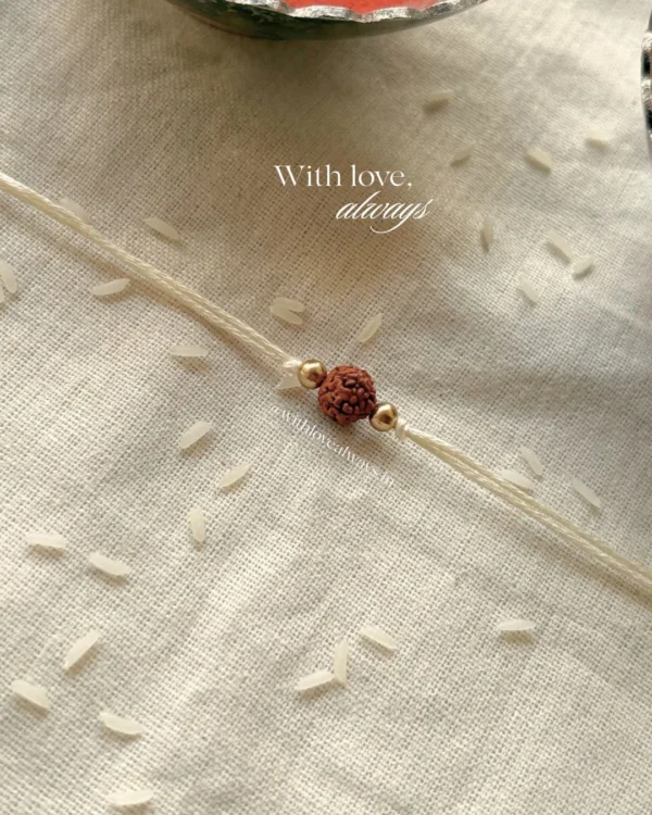Minimal Rudraksh Rakhi