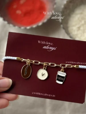 Coffee Lover Charm Bracelet