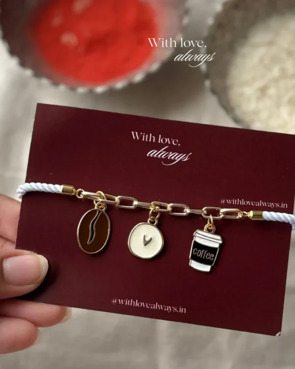 Coffee Lover Charm Bracelet