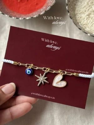white heart evil eye