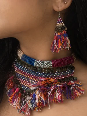 Moti Bharat Choker with Tassels