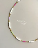 Beaded pastel pop necklace