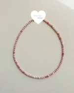 Delicate pink crystal beads