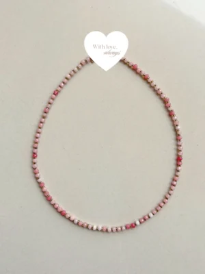Delicate pink crystal beads