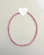 Delicate pink translucent beads